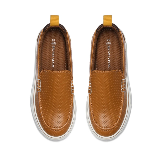 Kids' Slip-On Loafers - BROWN - 4